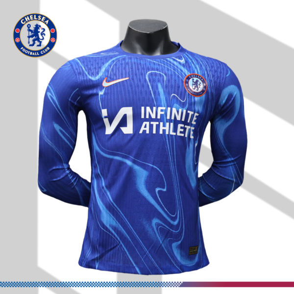 2024/2025 Chelsea Home Long Sleeve Football Shirt (Player)