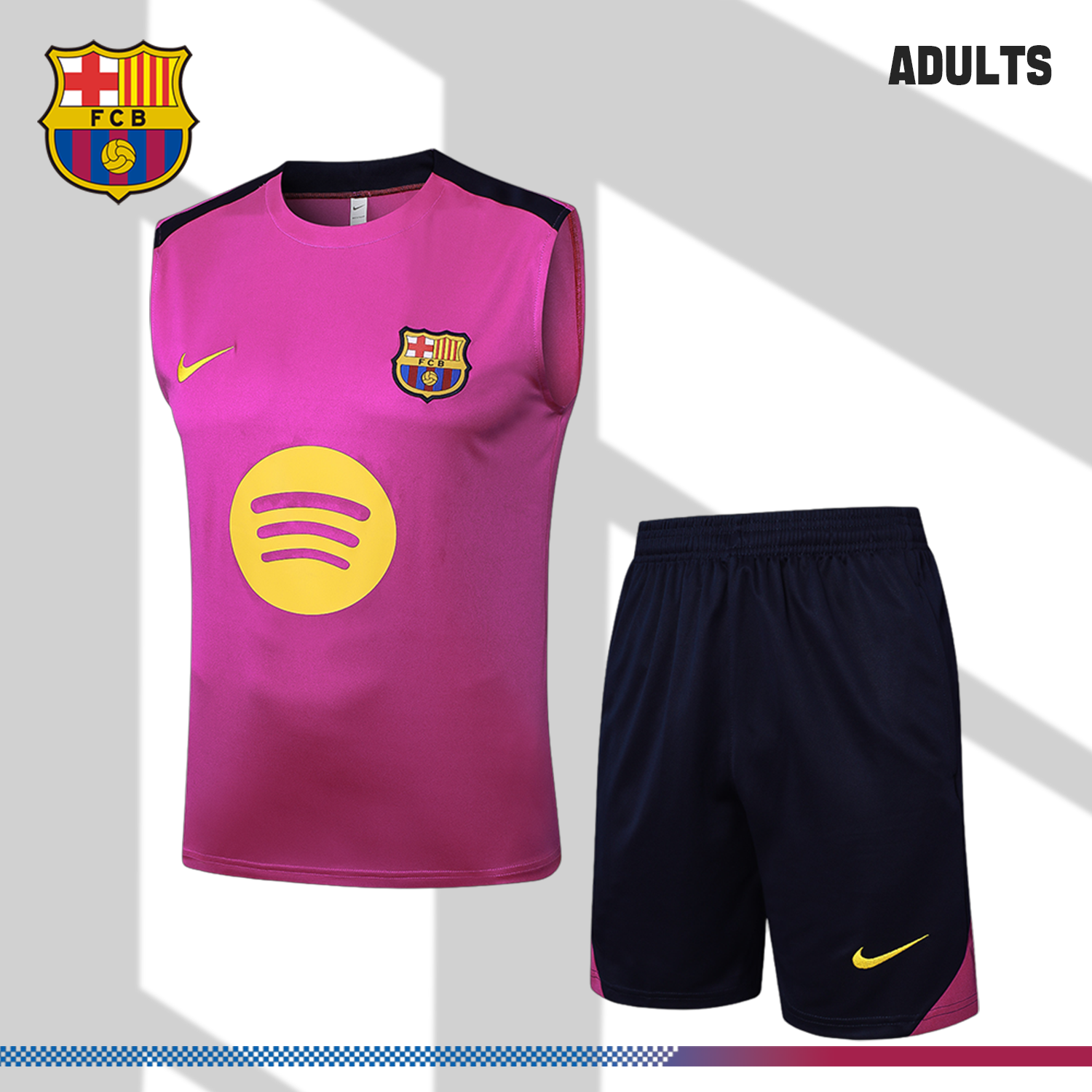 SKU-225123651e 2024/2025 Barcelona Beige Vest Training Jersey (adult kit) - Image 1