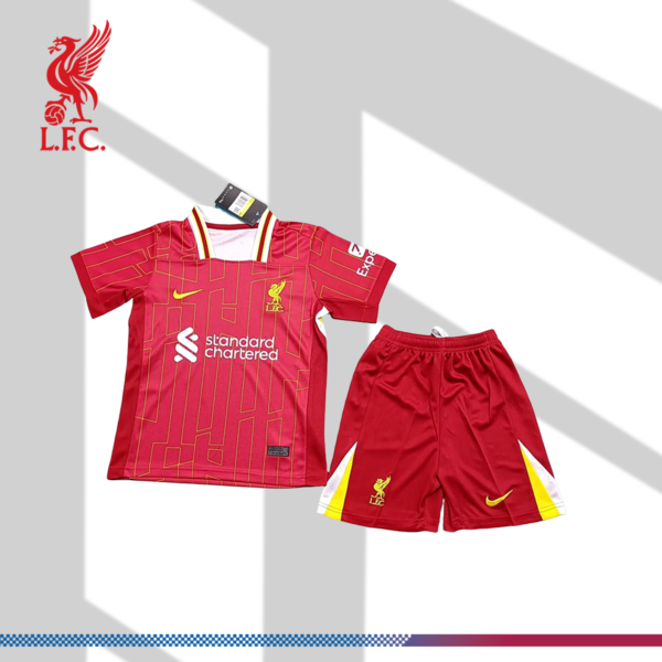2024/2025 Liverpool FC Home Football Jersey (Kids Kit)