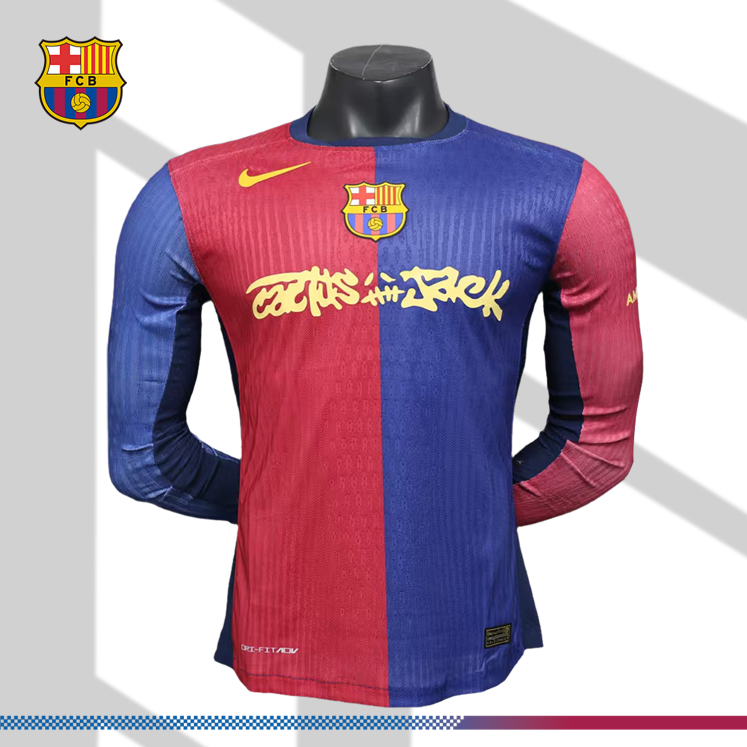 SKU-2327163e56 2024/2025 BarcelonaSpecial Edition Long sleeve Football Shirt(Player Edition) - Image 1