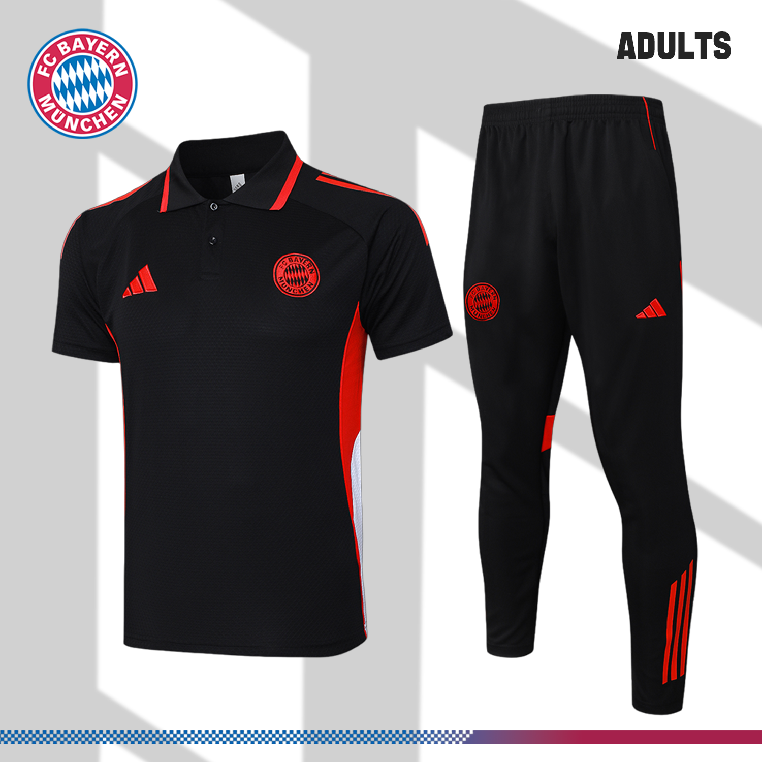 SKU-2335278738 2025/2026 Bayern Munich polo black (adult kit) - Image 1