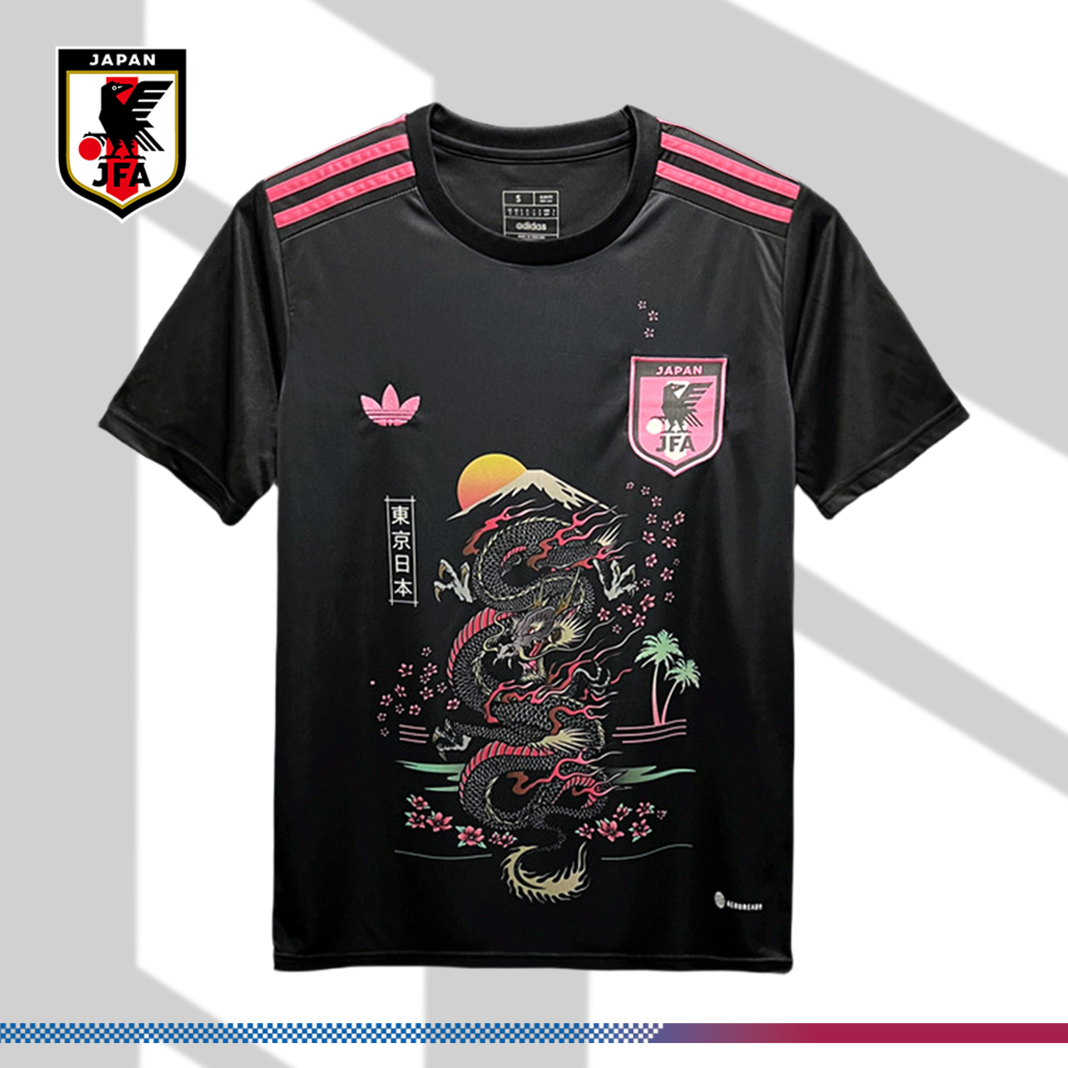 SKU-2357240042 2023/2024 Japan Sakura Dragon Edition Black Football Shirt (Fan Edition) - Image 1