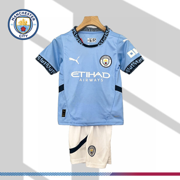 2024/2025 Manchester City Home Football Shirt (Kids Kit)