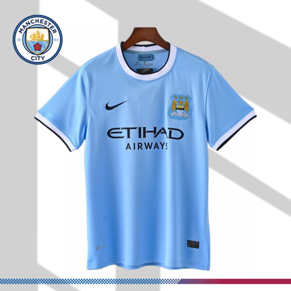 2013/2014 Manchester City Retro Home Football Shirt