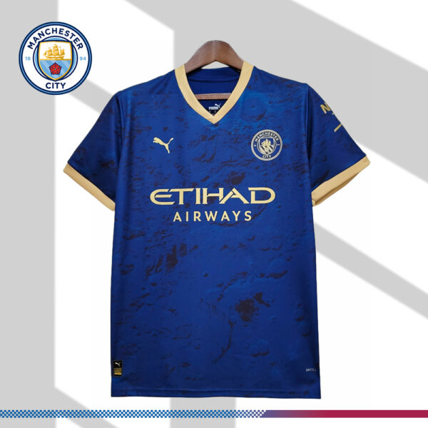 2023/2024 Manchester City Blue Football Shirt (Fans)