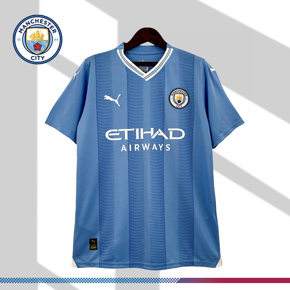 SKU26-0607533b34 2023/2024 Manchester City Home Football Shirt (Fans) - Image 1