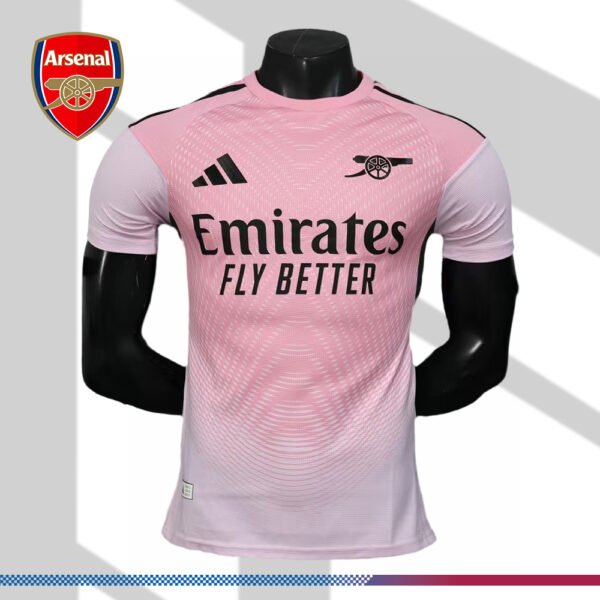 2025/2026 Arsenal Pink Goalkeeper Football Shirt (Player)