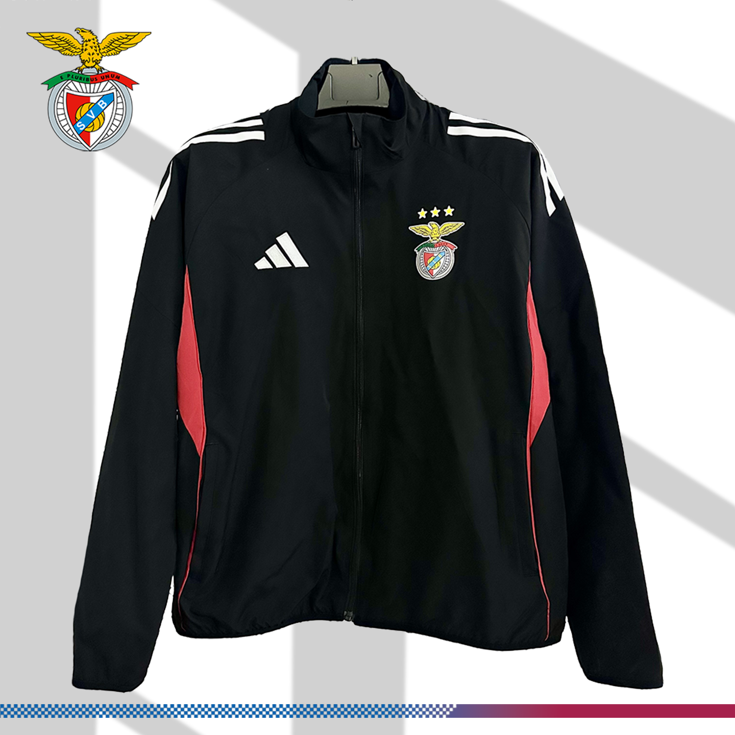 a93c39a770-0021089aca 2025/2026 Benfica Embroidered Football Windbreaker - Image 1