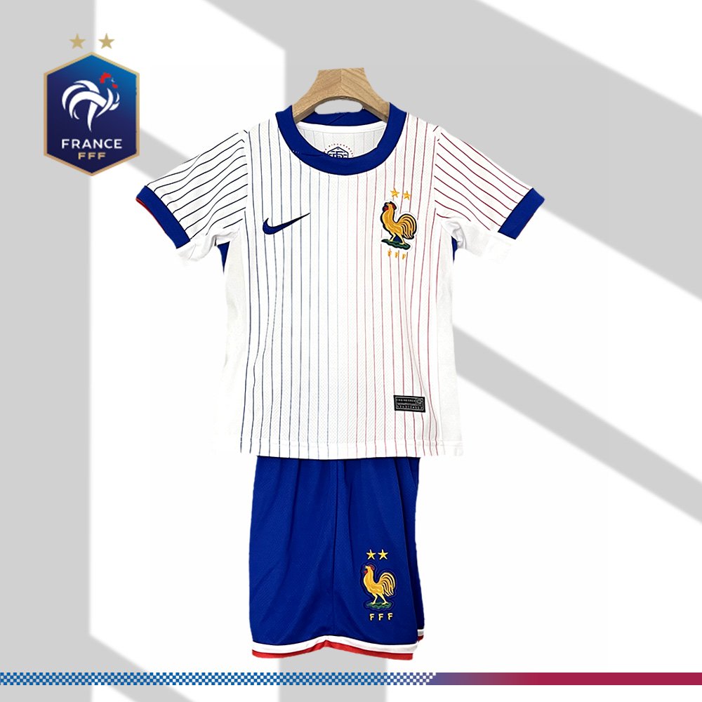 ad211fa926-034034f527 2024/2025 France Away Football Shirt (Kids Kit) - Image 1