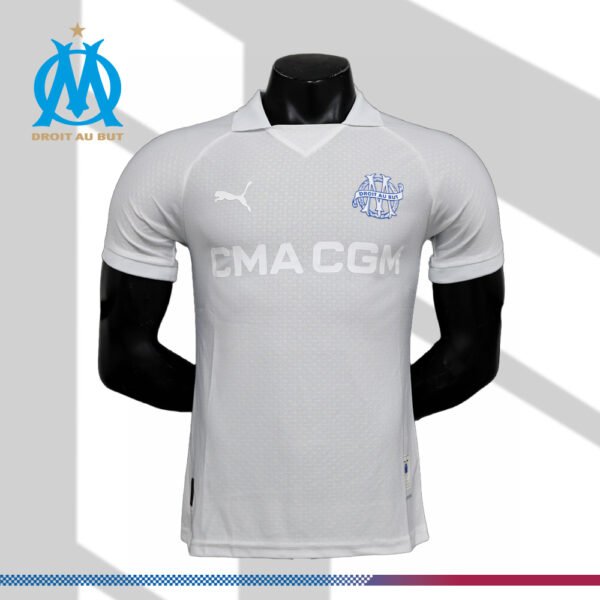 2024/2025 Marseille Anniversary Edition White Football Shirt （Player Edition）