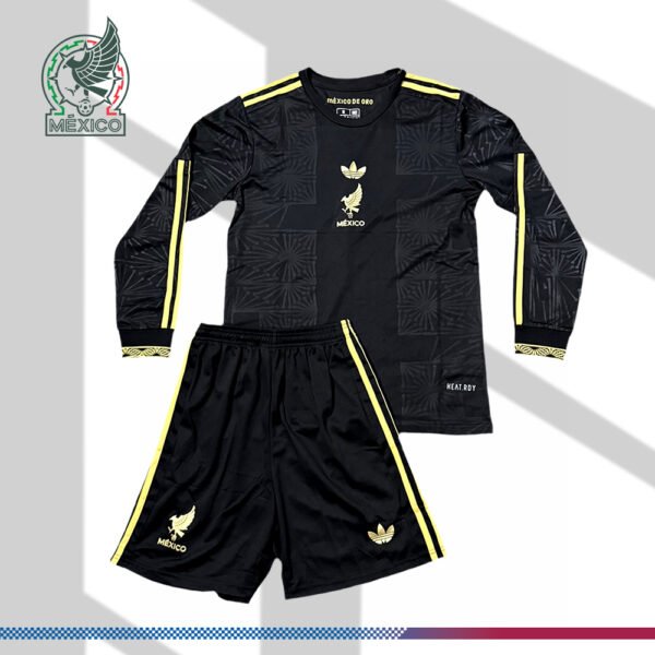2025/2026 Mexico Special Edition Long Sleeve Kids Football Shirt （Kids Kit）