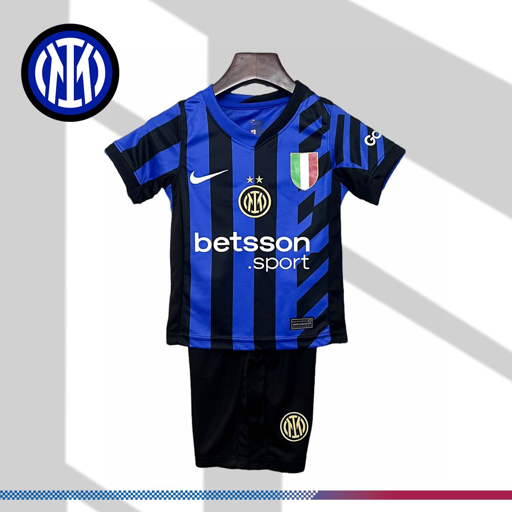 b3874b7ef7-060959dae8 2024/2025 Inter Milan Home Football Shirt (Kid's Kit) - Image 1