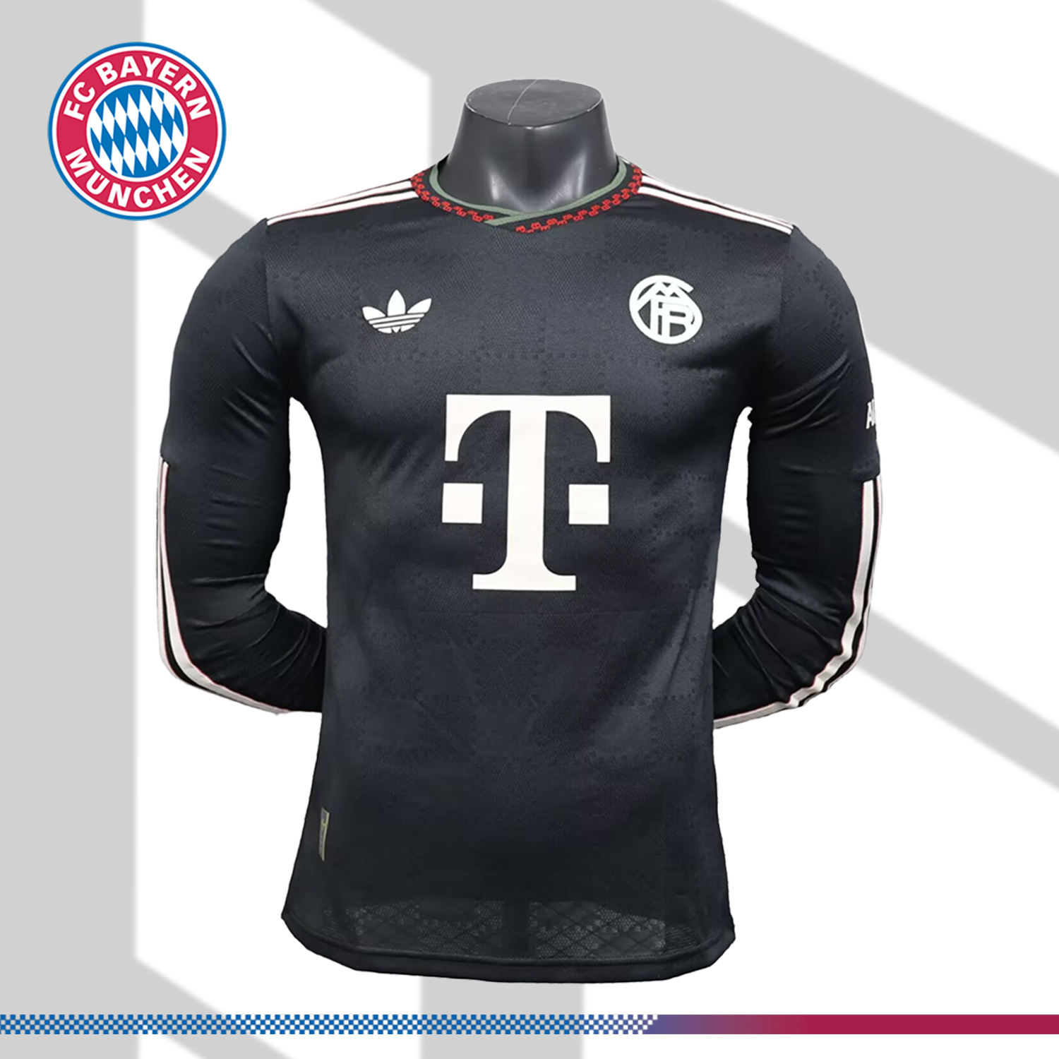 b4f4cb4a70-16503259c7 2025/2026 Bayern Munich Third Long Sleeve Football Shirt (Player Edition) - Image 1