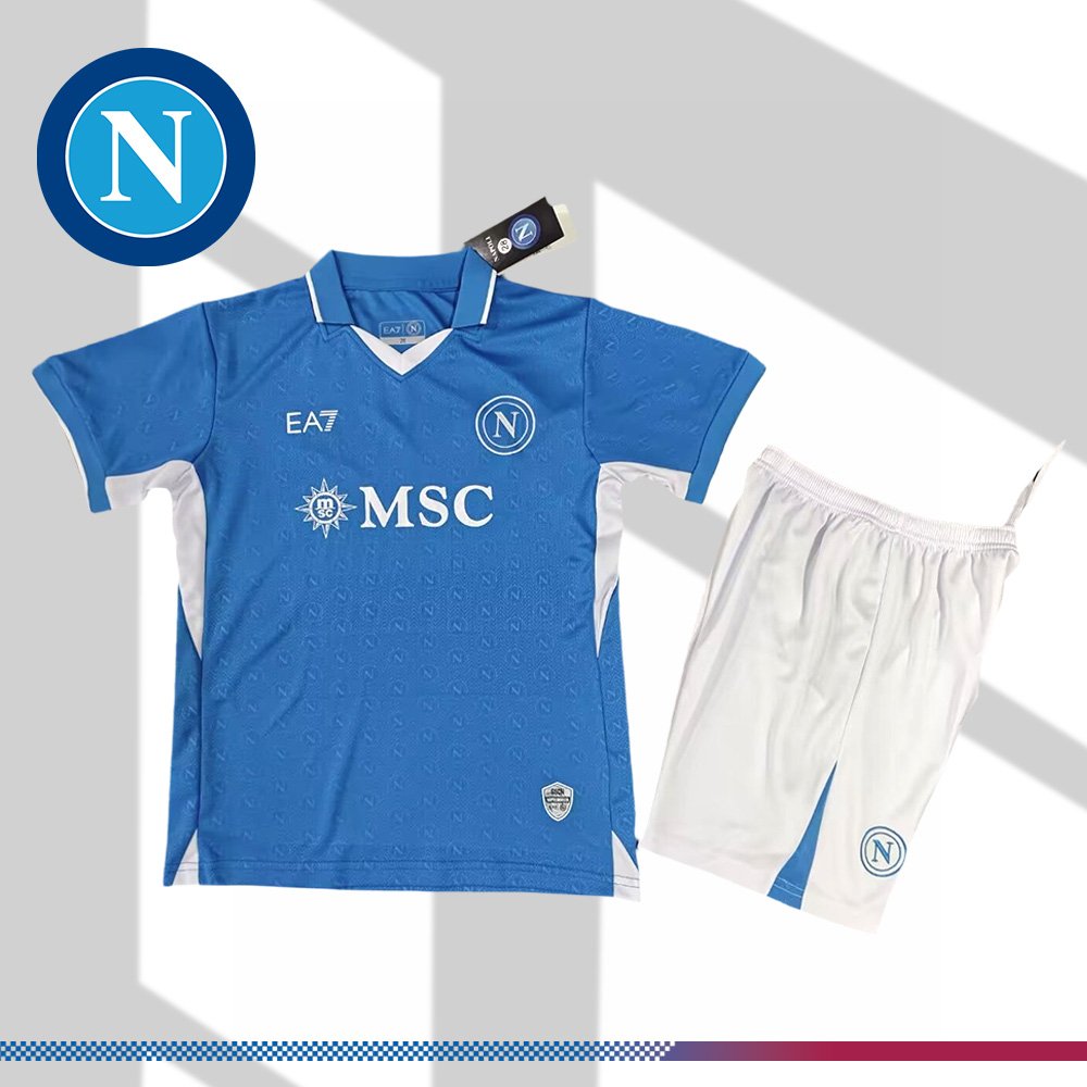 b627fcca41-011816c204 2024/2025 Napoli Pre-match Training Football Shirt (Kids Kit) - Image 1