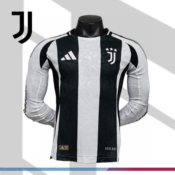 2024/2025 Juventus Home Football Shirt (Player Long Sleeve)