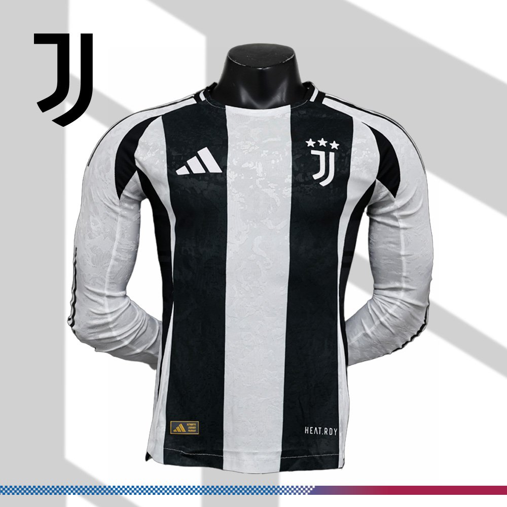 bac6e53956-073908b545 2024/2025 Juventus Home Football Shirt (Player Long Sleeve) - Image 1