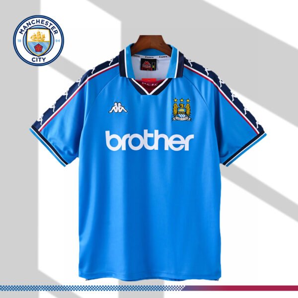 1997/1999 Manchester City Retro Home Football Shirt
