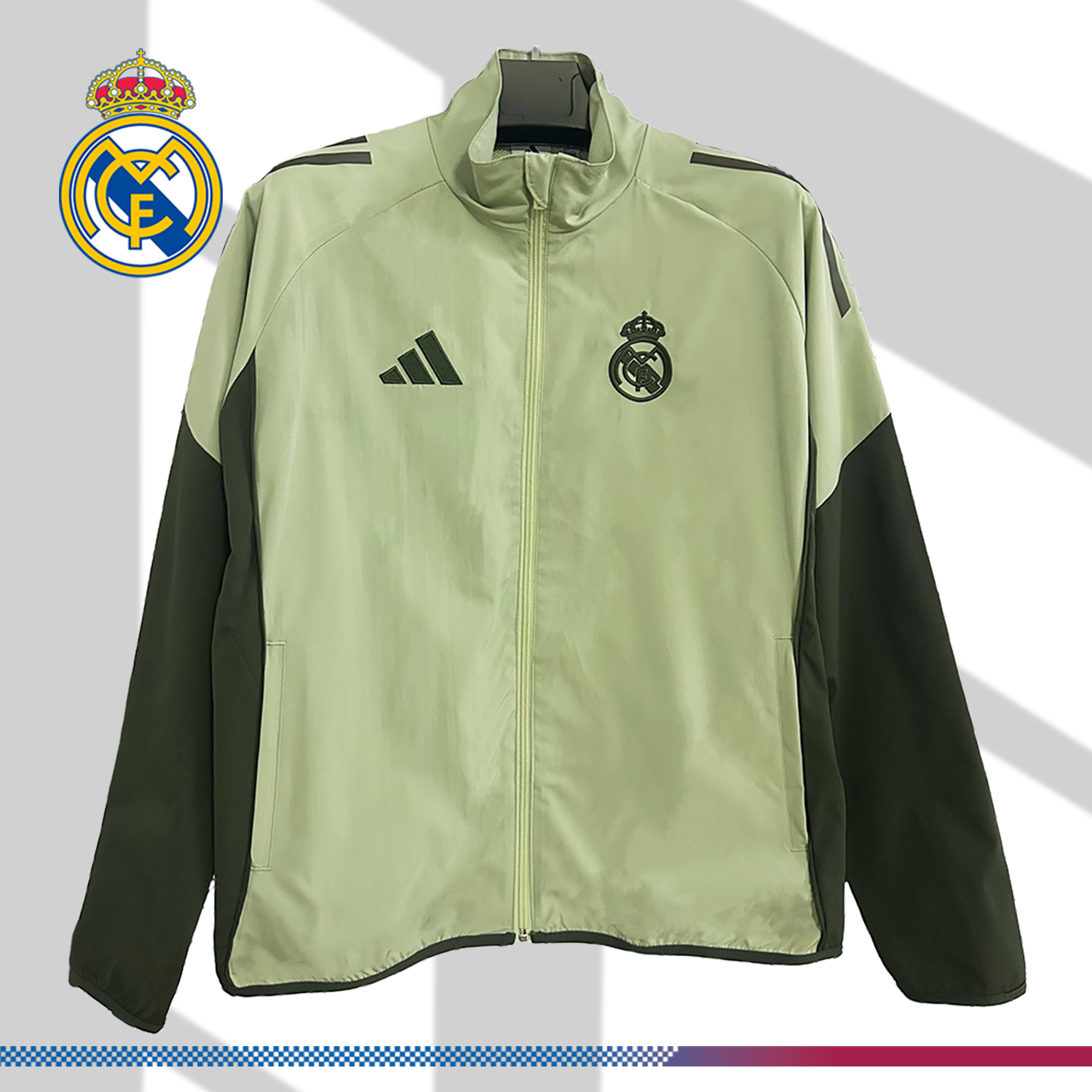 bb971d06db-001646be47 2025/2026 Real Madrid Embroidered Football Windbreaker - Image 1