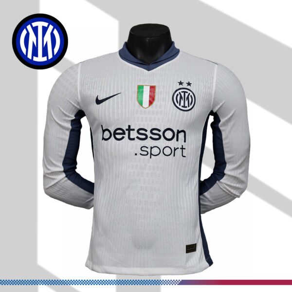 2024/2025 Inter Milan Away Football Shirt (Long-sleeved player)