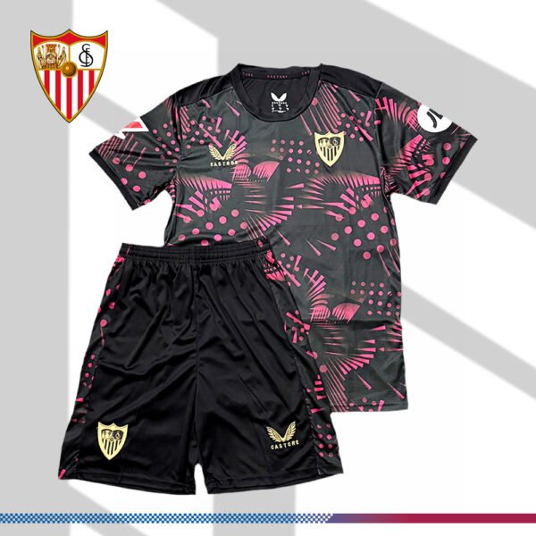 2024/2025 Sevilla Second Away Football Jersey (Kids Kit）