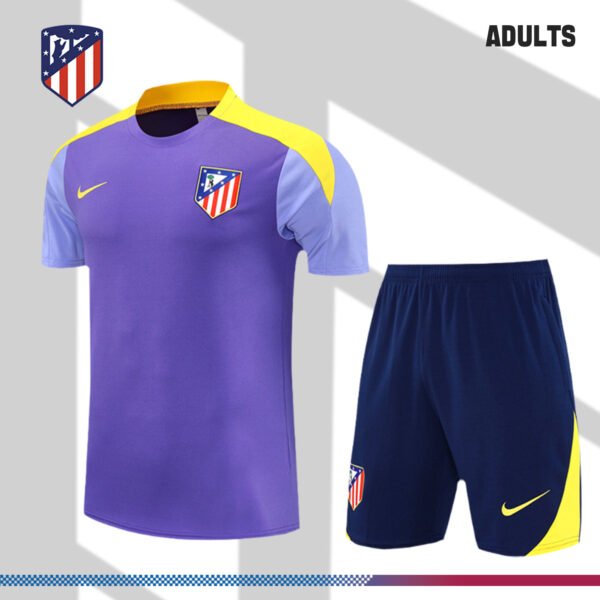 2025/2026 Atletico Madrid Purple Adult Short Sleeve Training Wear (Adult Kit)