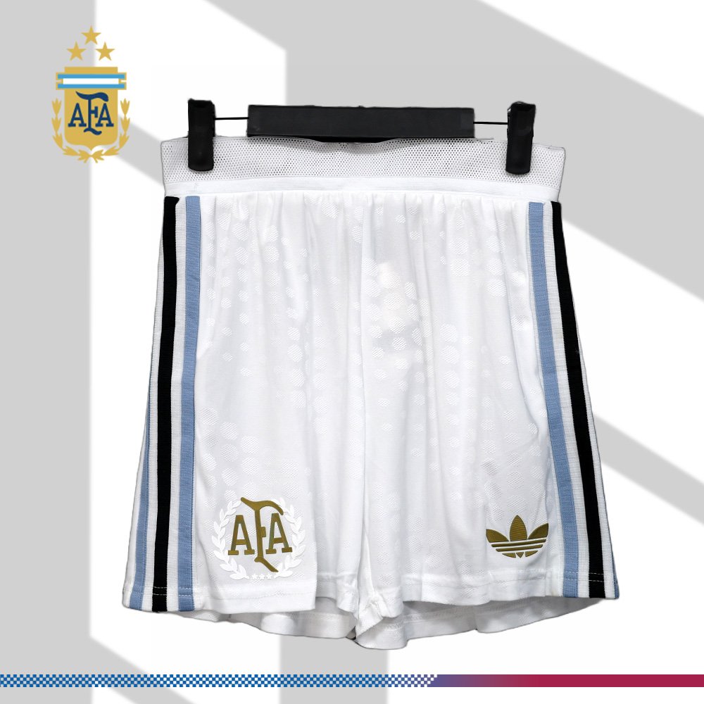 d145650e89-005039df03 2025/2026 Argentina Home White Football Shorts - Image 1