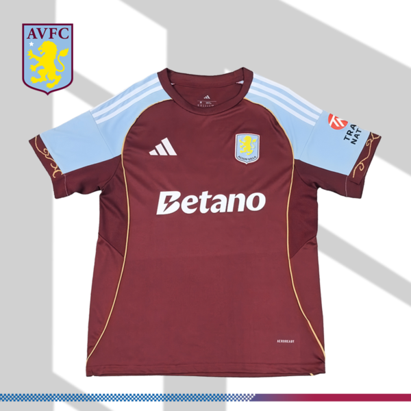 2025/2026 Aston Villa Home Football Shirt （Fans）