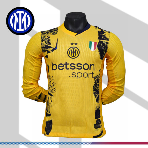 2024/2025 Inter Milan Away Football Shirt (Long-sleeved player)