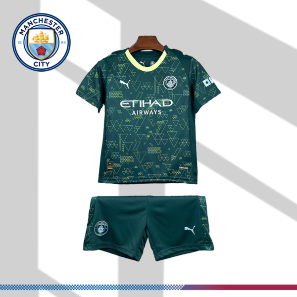2025/2026 Manchester City Fouth Football Shirt (Kids Kit)