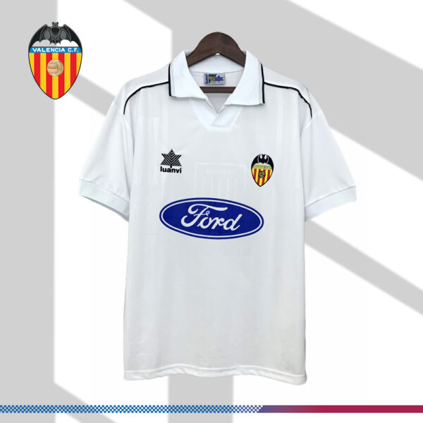 1996/1997 Valencia Home Retro Football Shirt