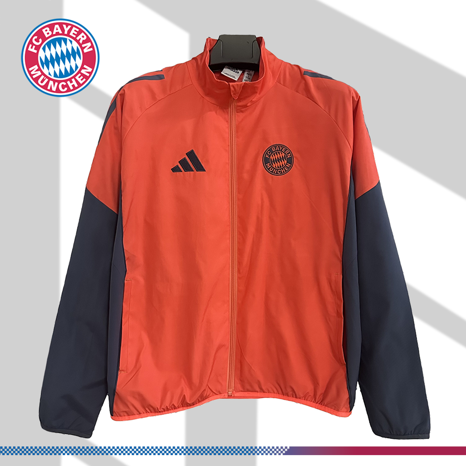 e08e2c5595-002307ed7a 2025/2026 Bayern Munich Football Embroidered Windbreaker - Image 1