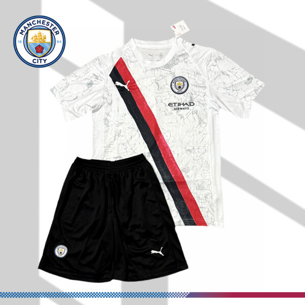 2025/2026 Manchester City Away Football Shirt (Kids Kit)