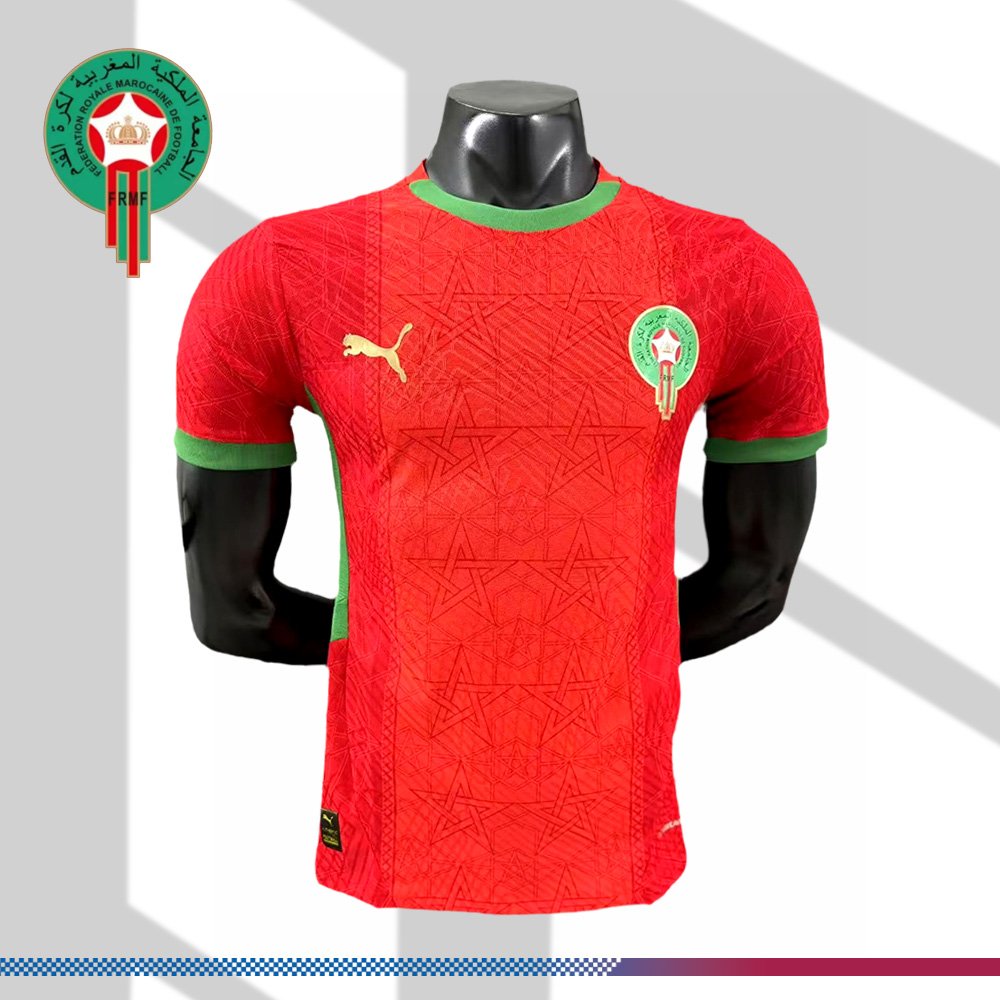 eca1d6605d-0057460017 2024/2025 Morocco Home Football Shirt (Player Edition) - Image 1