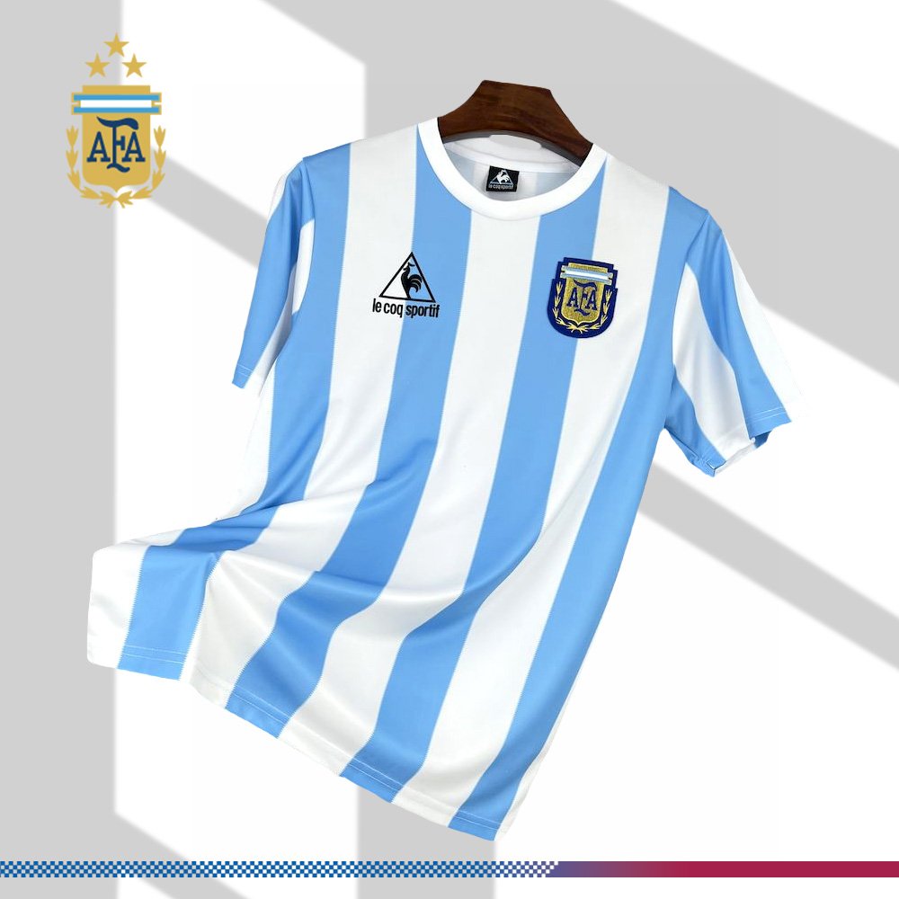 f073e2f699-215016315e 1986 Argentina Home Retro Football Shirt - Image 1