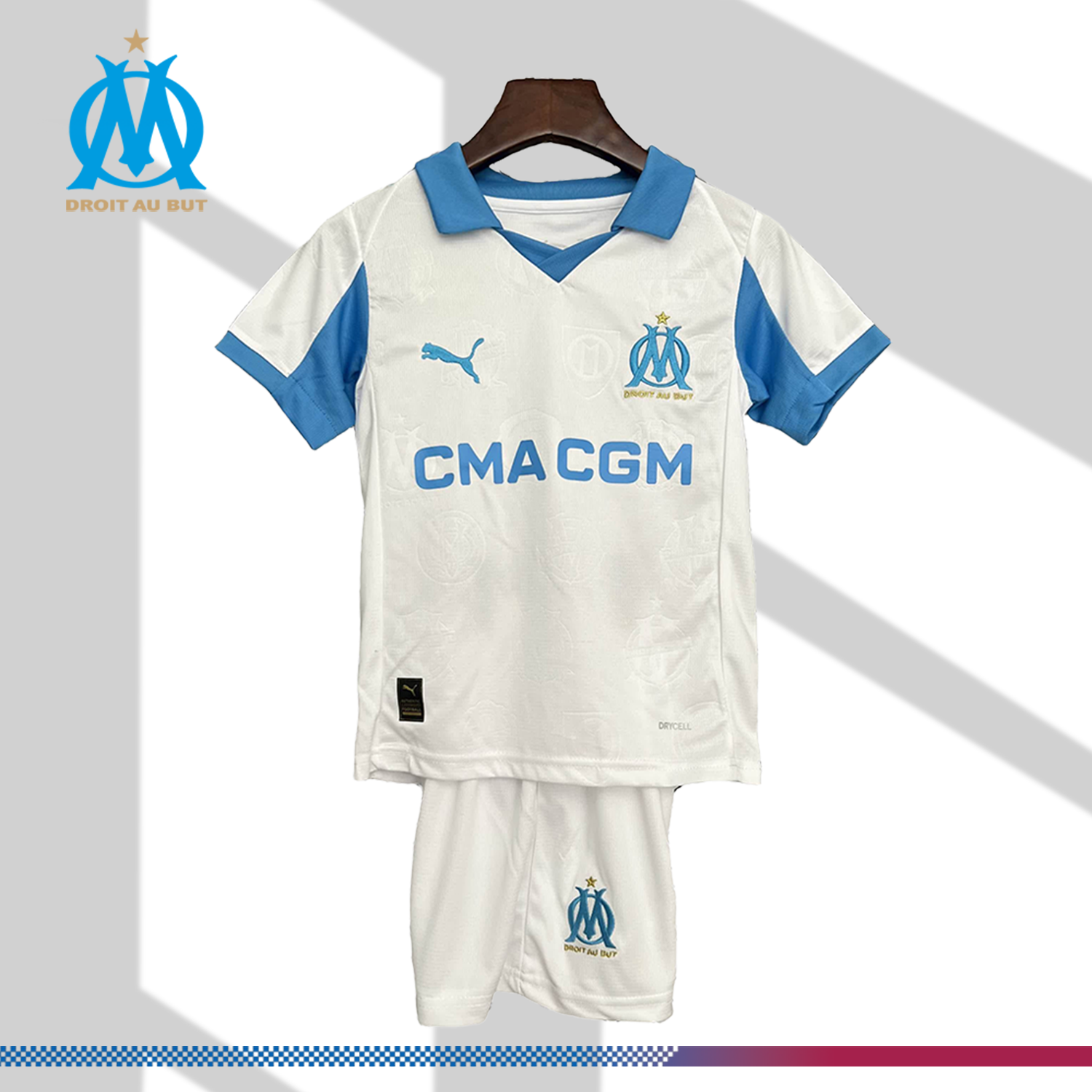 f9ca4cb534-013132de1d 2025/2026 Marseille Home Football Shirt(Kids Kit) - Image 1