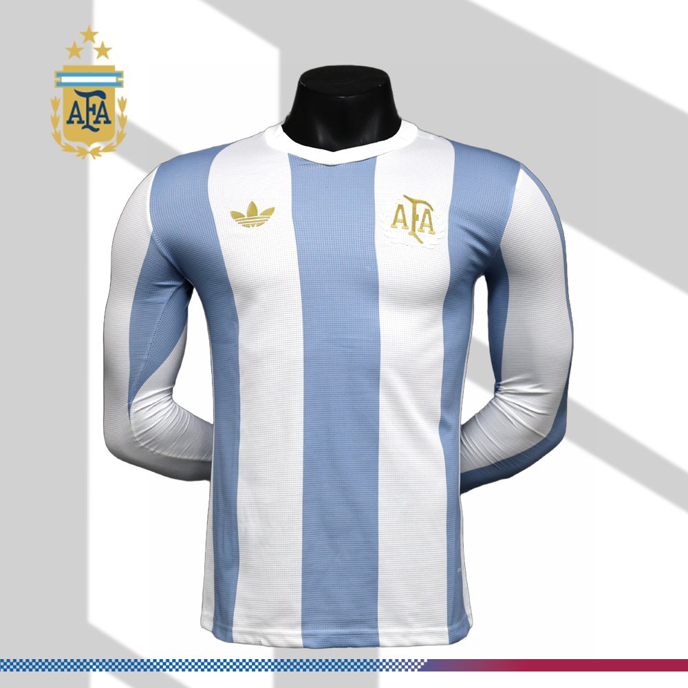 fc6f92ee71-230338c5a9 2024/2025 Argentina 50th Anniversary Edition Long Sleeve Football Shirt (Player Edition) - Image 1