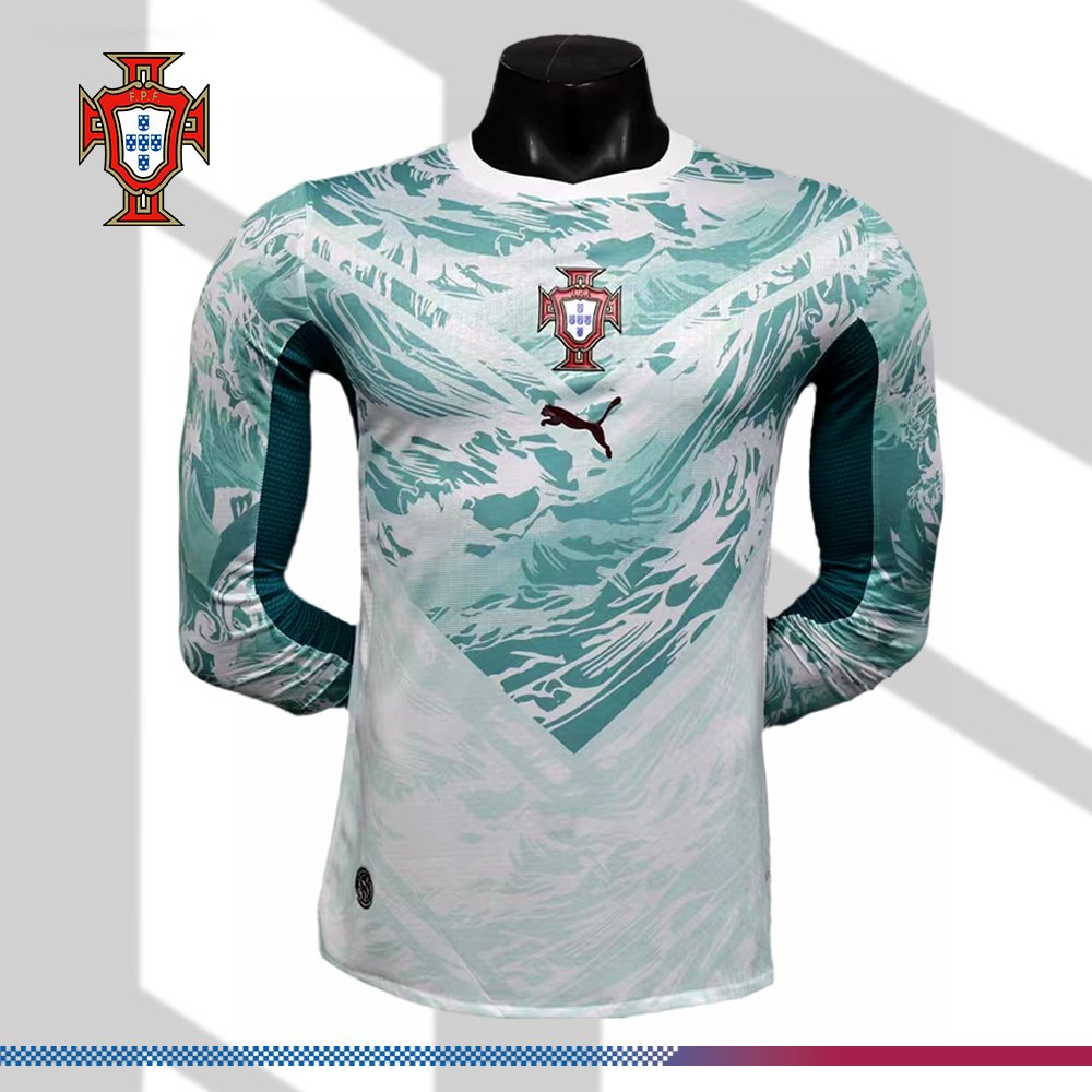 fcc3874a-15054407d9 2026 Portugal Away long sleeves Football Shirt (player version) - Image 1