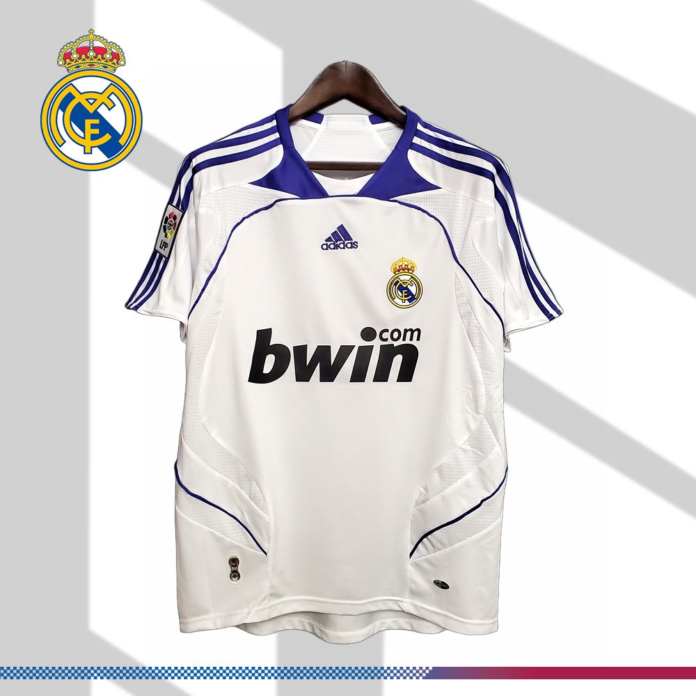 fde8e4ce71-04354493c9 2007/2008 Real Madrid Home Retro Football Shirt - Image 1